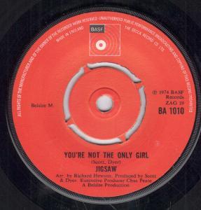 Jigsaw - You're Not The Only Girl - 7 Inch