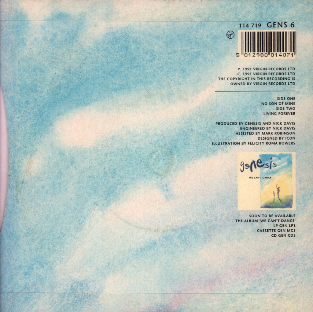 Genesis - No Son Of Mine - 7 Inch