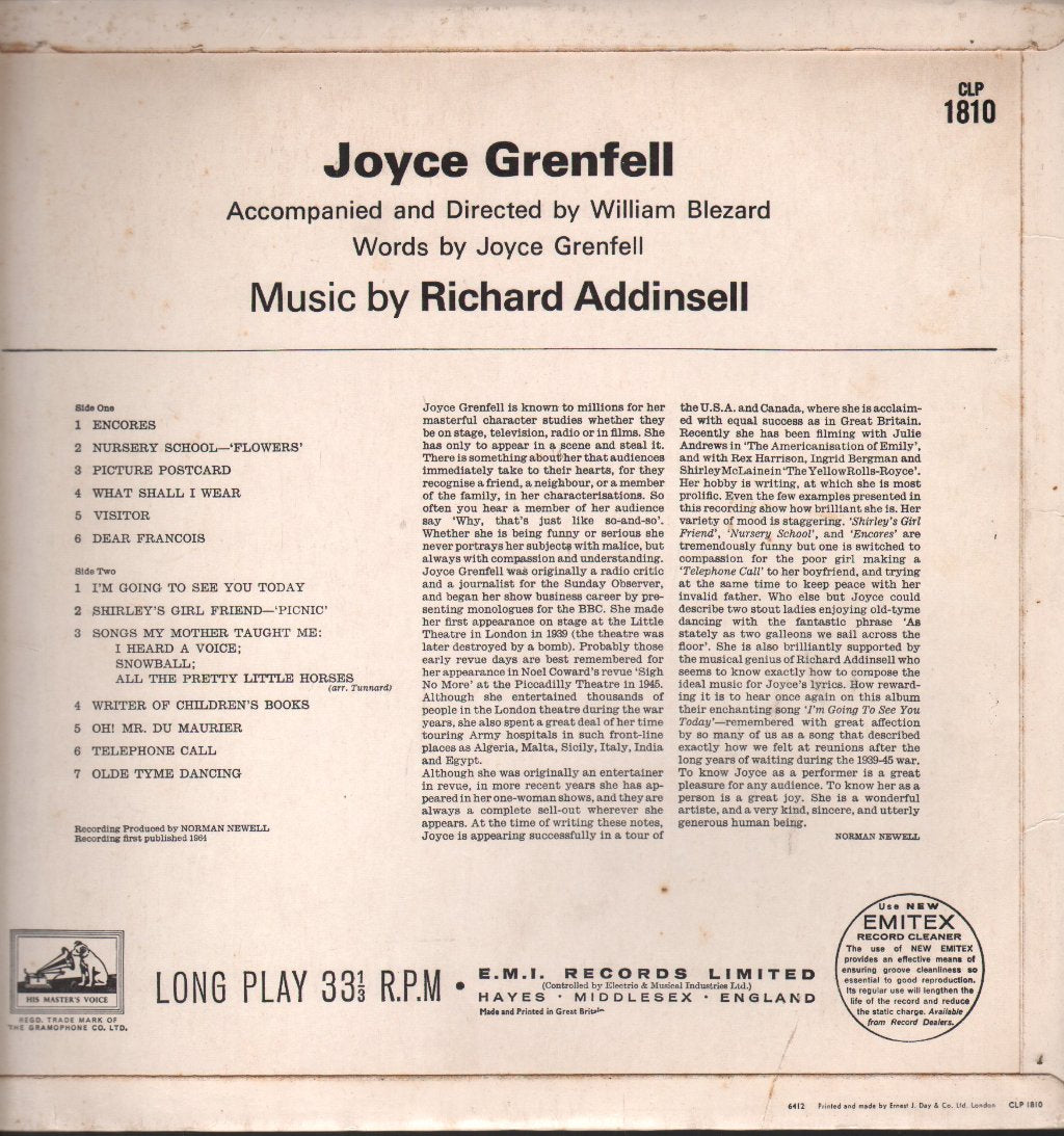 Joyce Grenfell - Joyce Grenfel - Lp