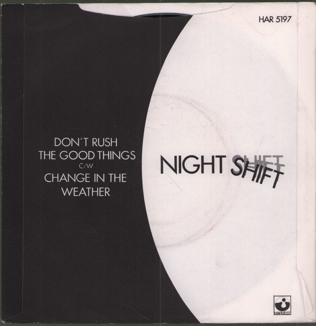 Nightshift (80'S Group) - Don't Rush The Good Things - 7 Inch
