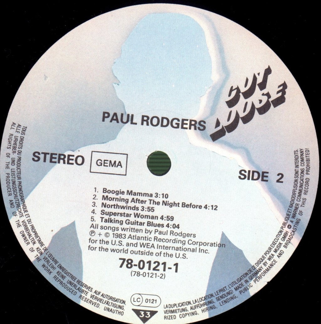 Paul Rodgers - Cut Loose - Lp