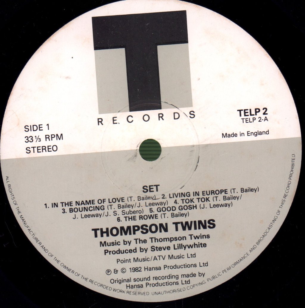 Thompson Twins - Set - Lp