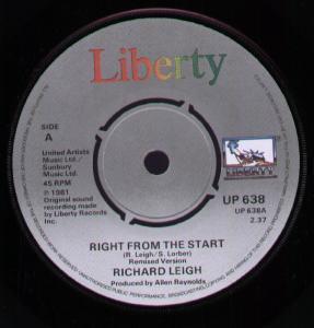 Richard Leigh - Right From The Start - 7 Inch