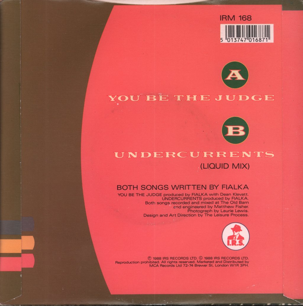 Karel Fialka - You Be The Judge - 7 Inch