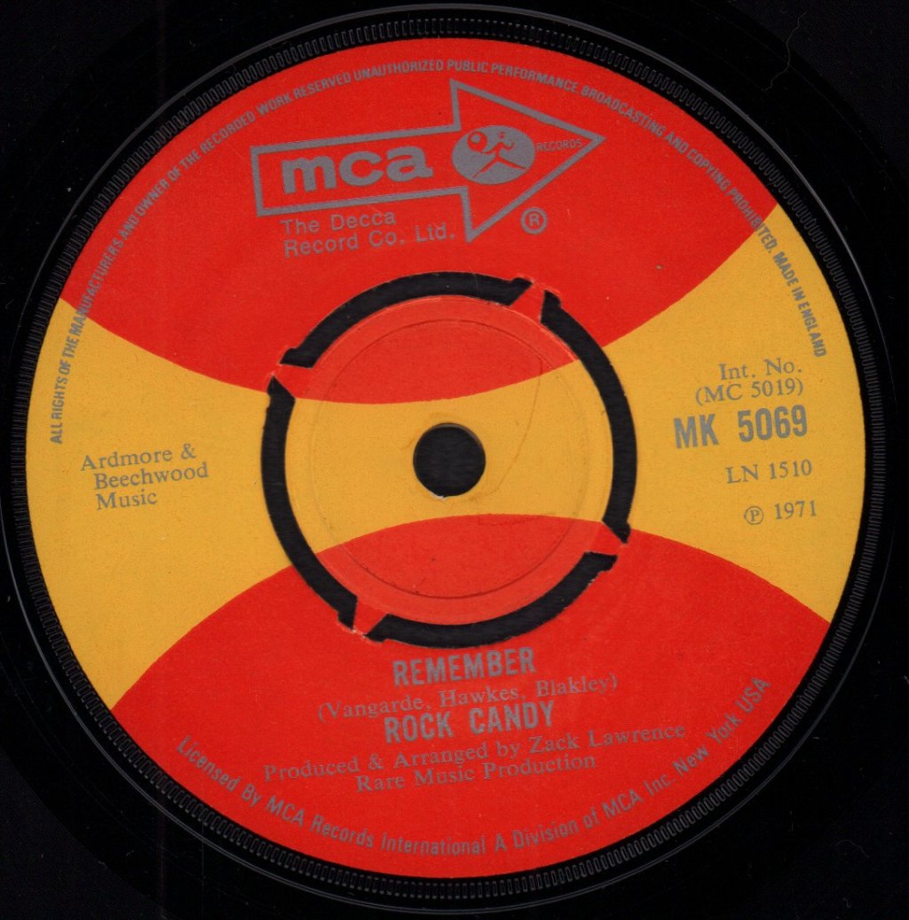 Rock Candy - Remember - 7 Inch