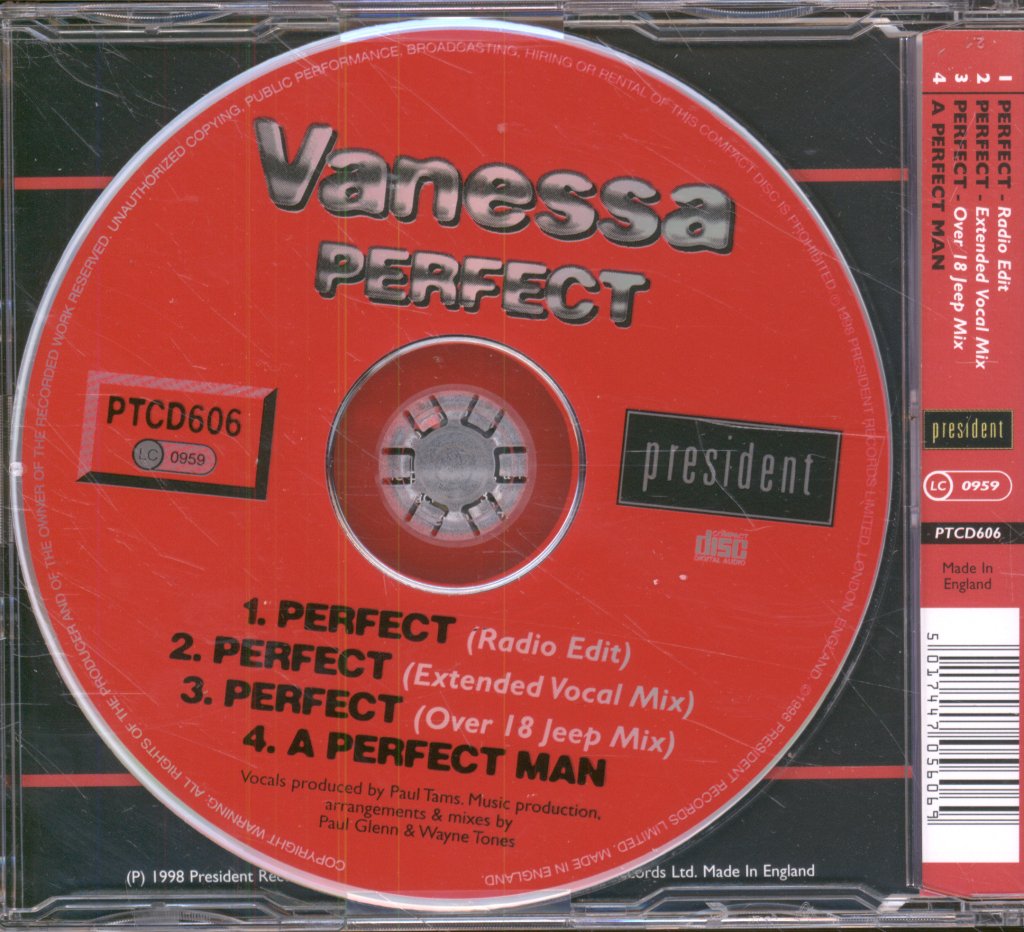 Vanessa (Hi Energy) - Perfect - Cd