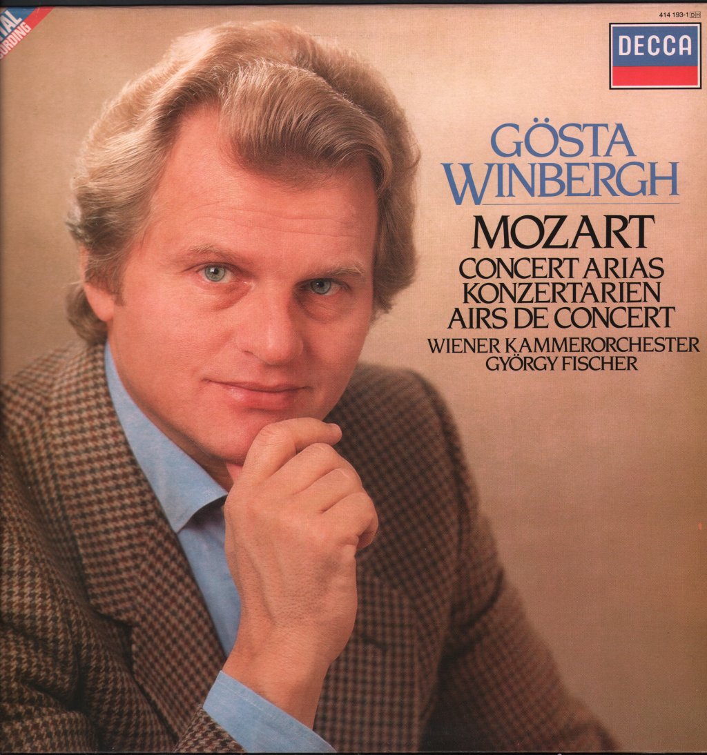 Gosta Winbergh / Wiener Kammerorchester / Gyorgy Fischer - Mozart Concert Arias - Lp