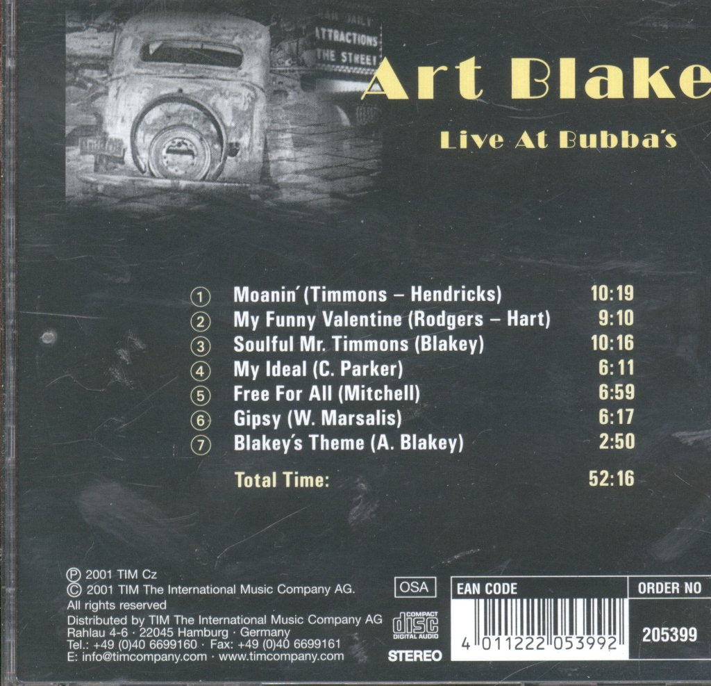 Art Blakey - My Ideal - Live At Bubba's - Cd