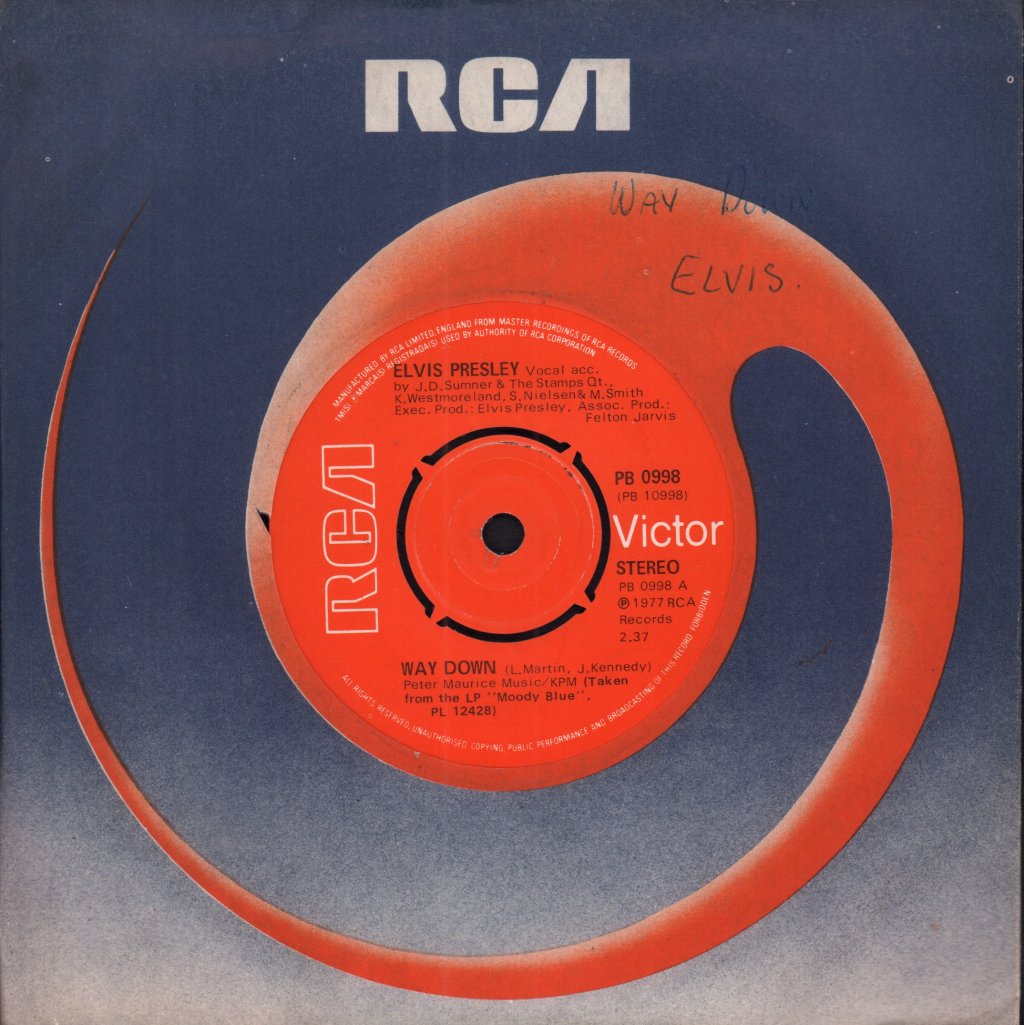 Elvis Presley - Way Down - 7 Inch