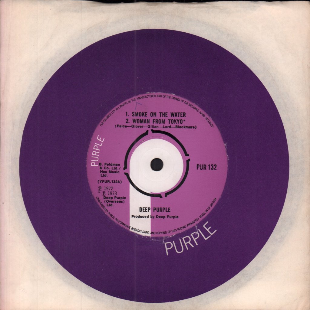 Deep Purple - Smoke On The Water - 7 Inch