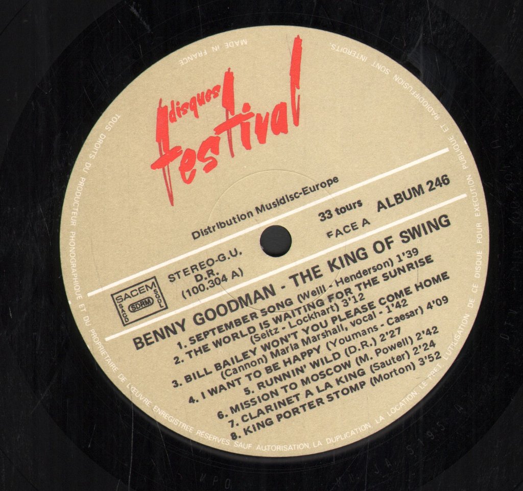 Benny Goodman - King Of Swing (1958-1967 Era) - Double Lp