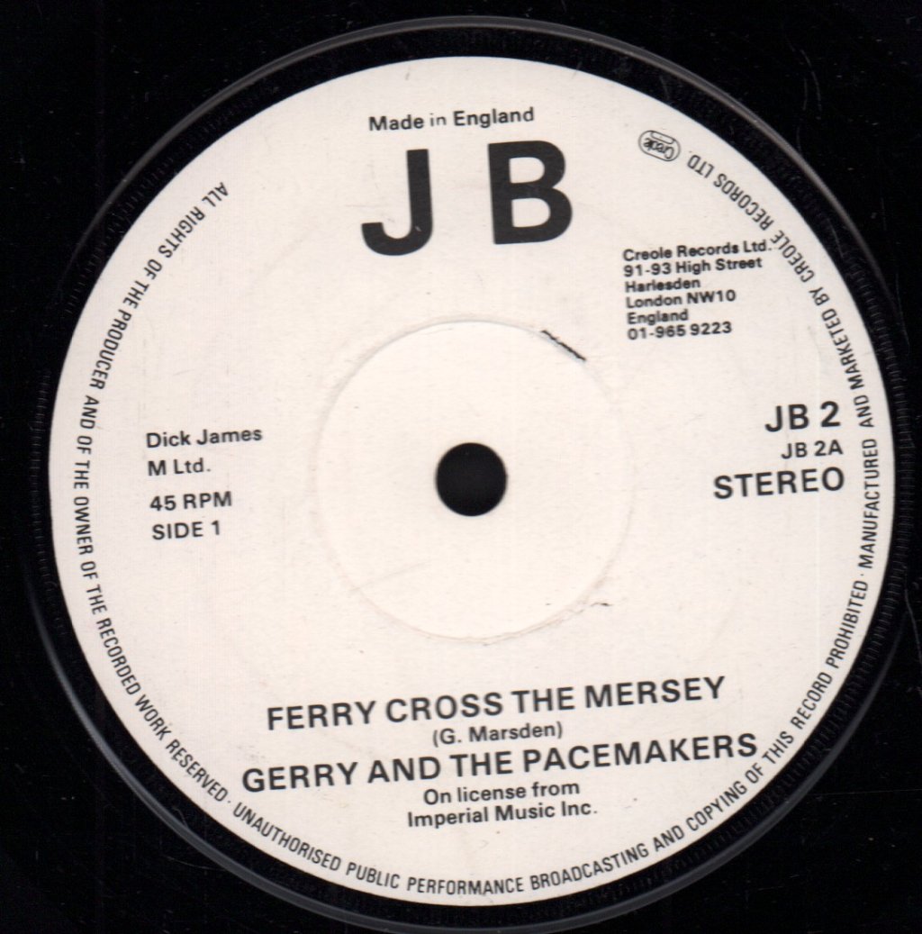 Gerry And The Pacemakers - Ferry Cross The Mersey - 7 Inch