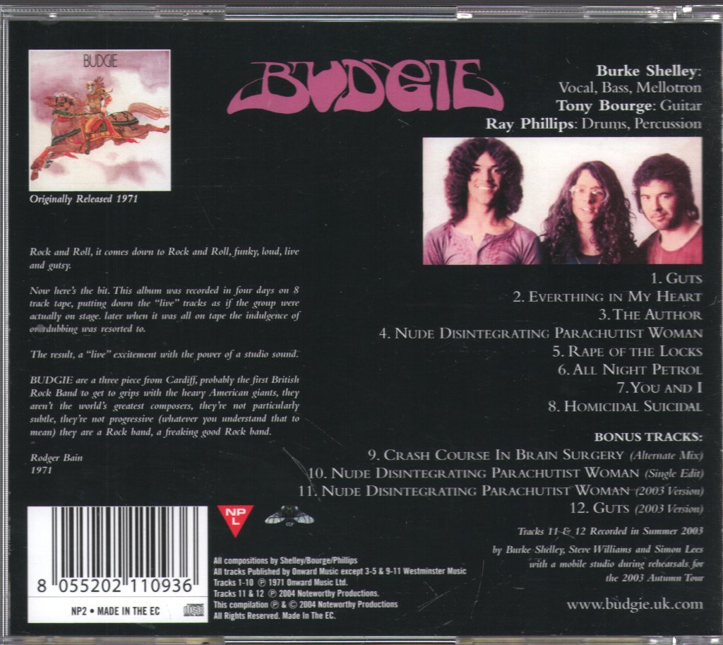 Budgie - Budgie - Cd