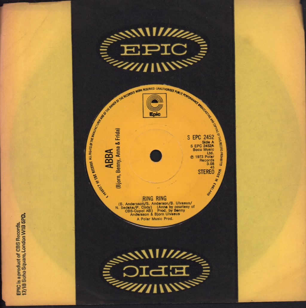 ABBA - Ring Ring - 7 Inch