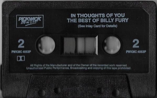 Billy Fury - In Thoughts Of You (The Best Of Billy Fury) - Cassette