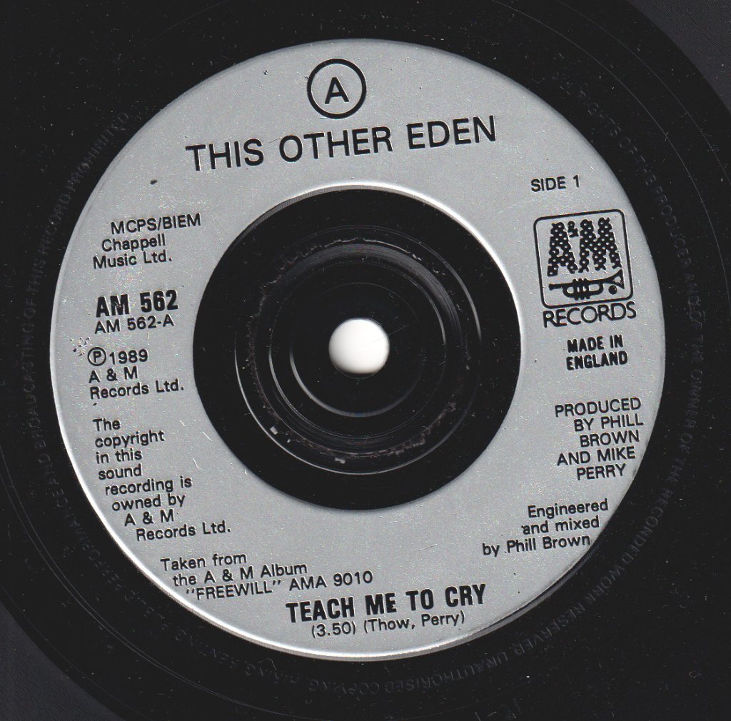 This Other Eden - Teach Me To Cry - 7 Inch