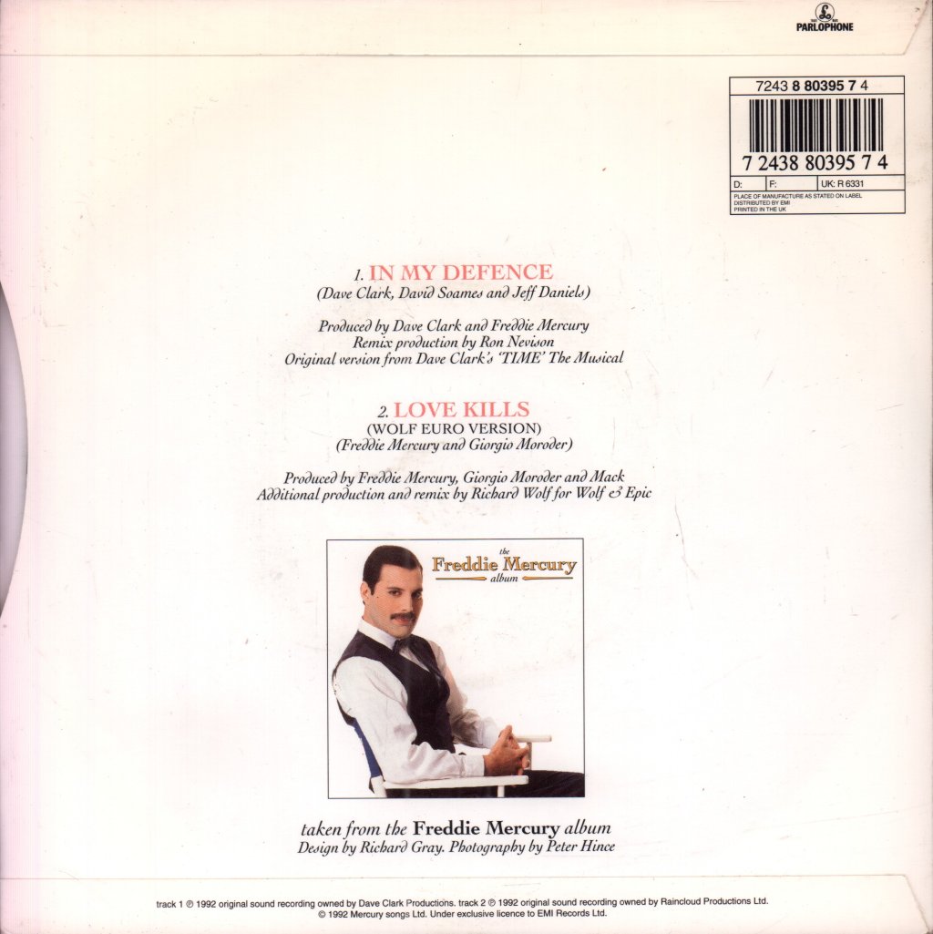 Freddie Mercury - In My Defence - 7 Inch
