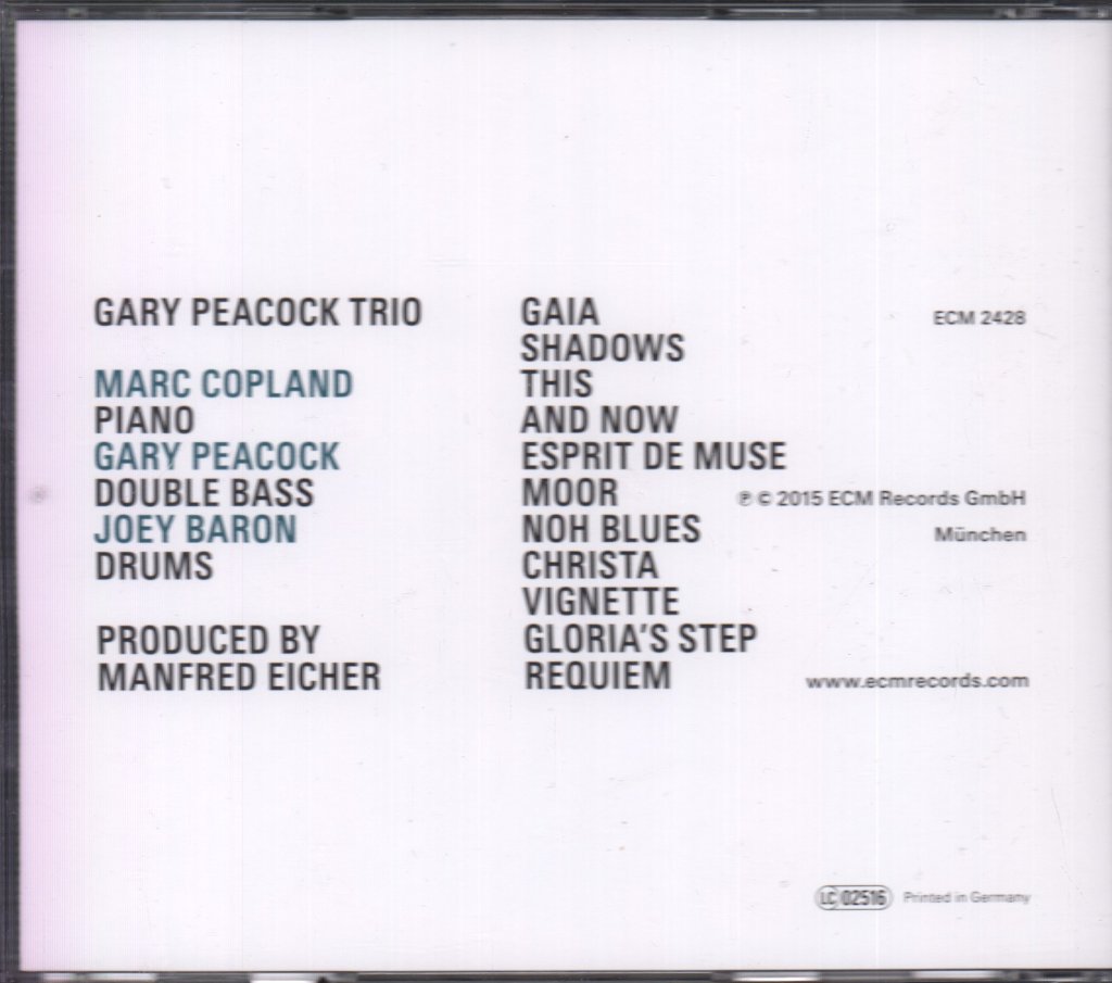 Gary Peacock Trio - Now This - Cd