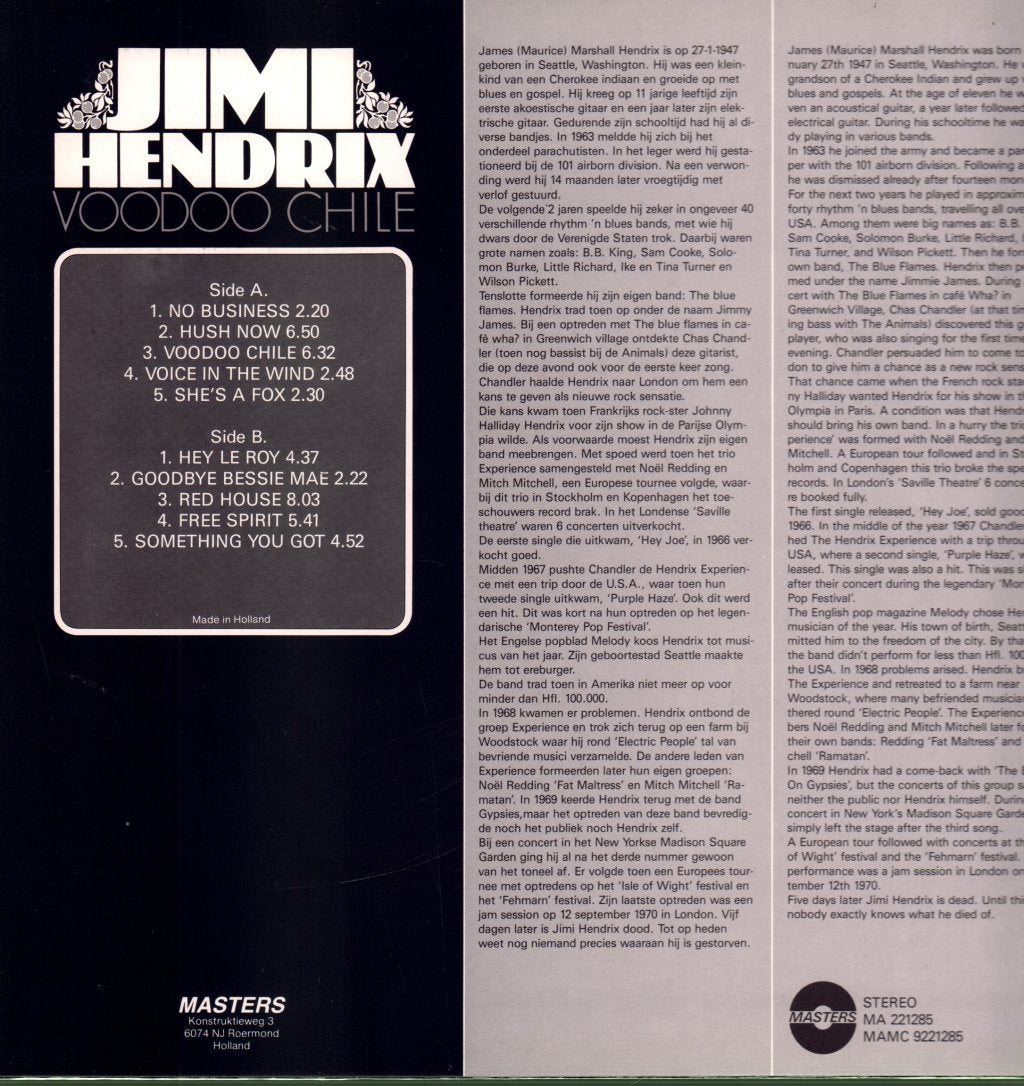 Jimi Hendrix - Voodoo Chile - Lp
