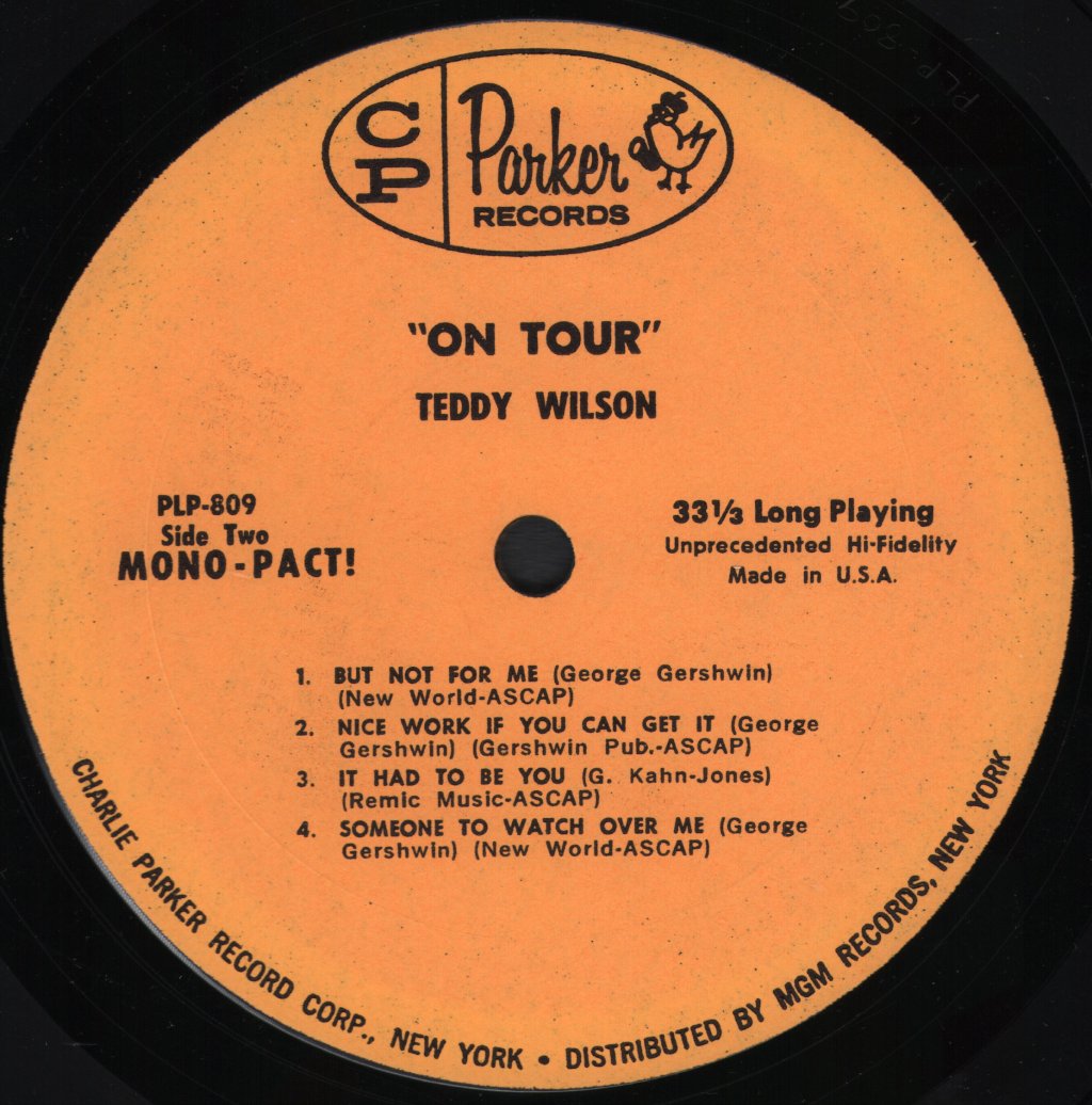 Teddy Wilson And His Trio - On Tour With - Lp