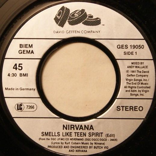 Nirvana - Smells Like Teen Spirit - 7 Inch