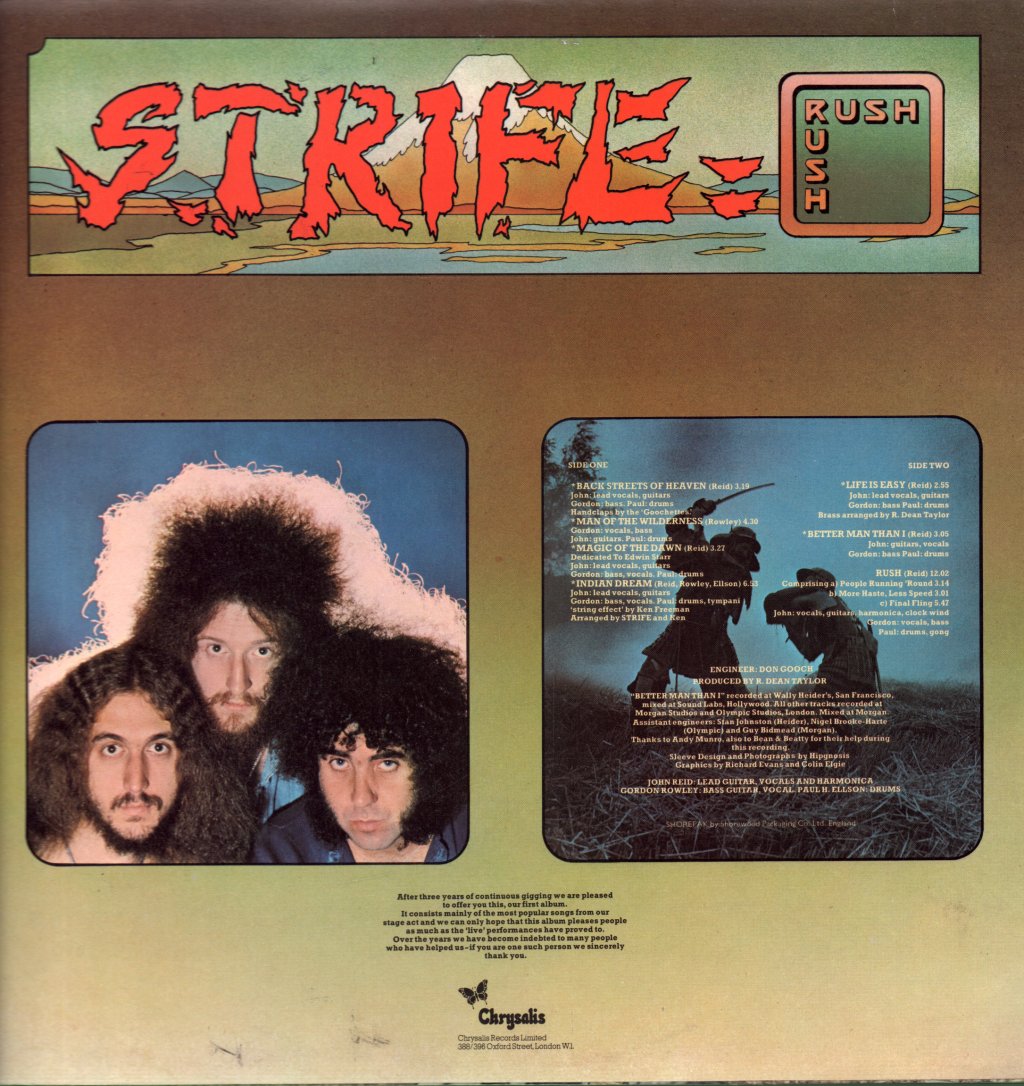 Strife (Rock) - Rush - Lp