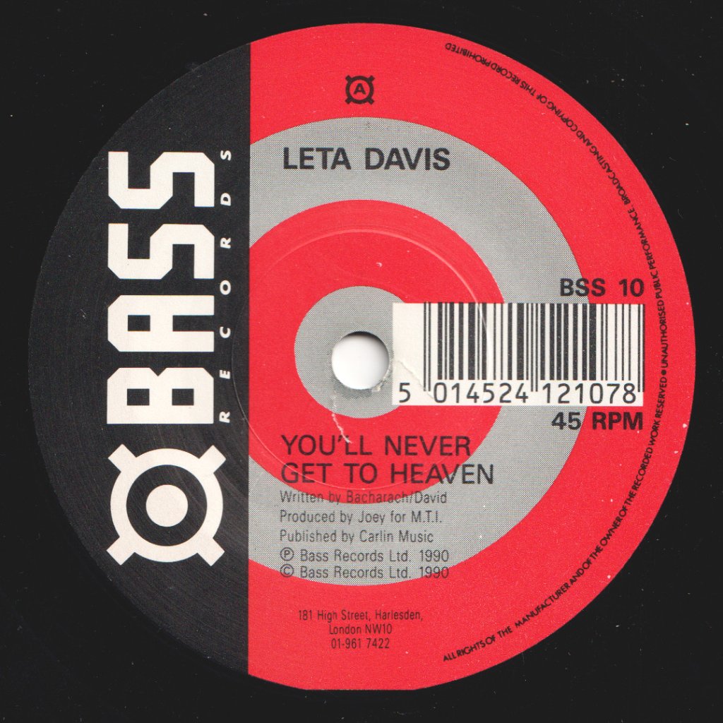 Leta Davis - You'll Never Get To Heaven - 7 Inch