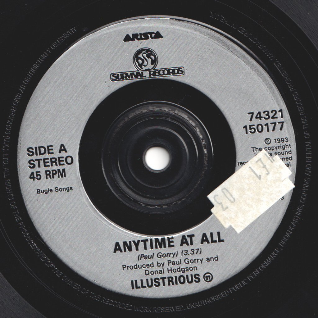 Illustrious Gy - Any Time At All - 7 Inch