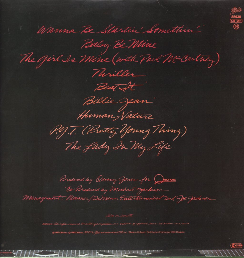 Michael Jackson - Thriller - Lp