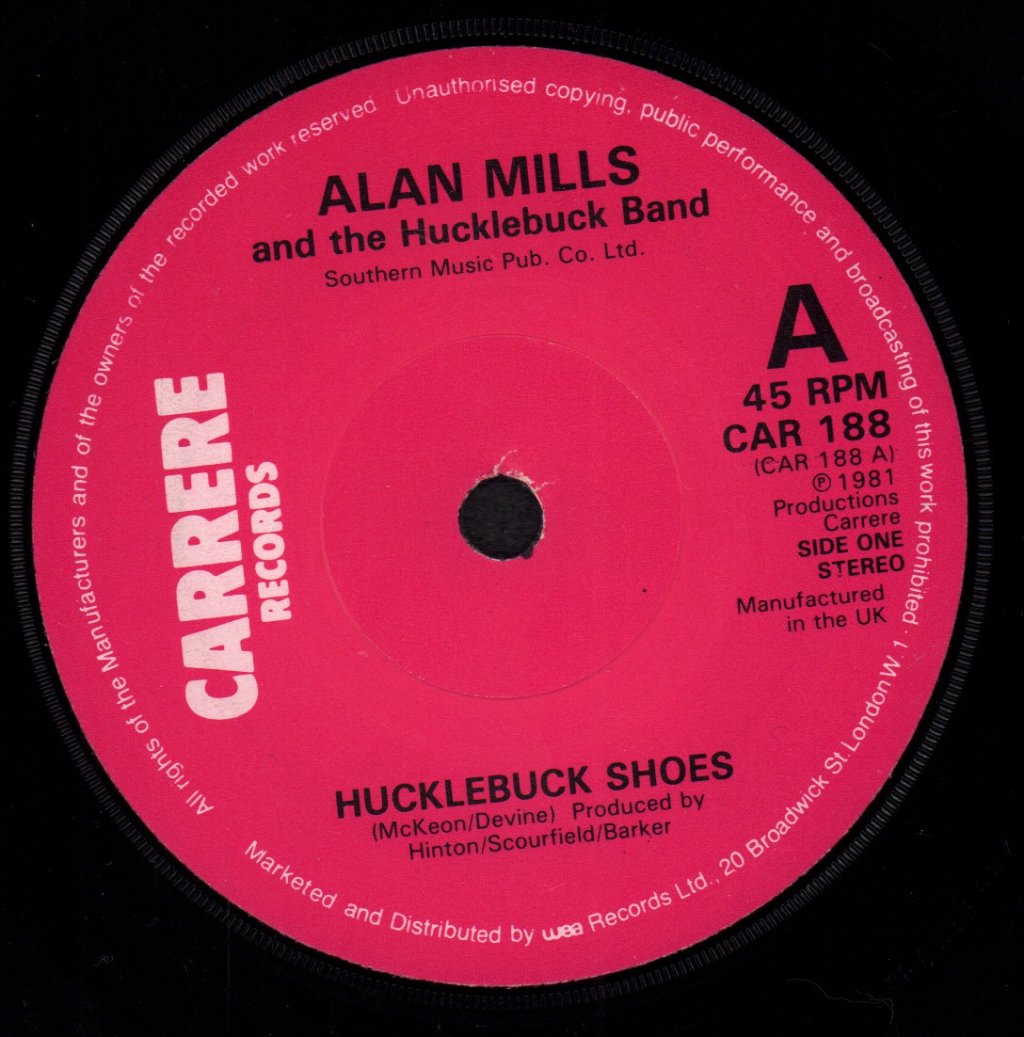 Alan Mills And The Hucklebuck Band - Hucklebuck Shoes - 7 Inch
