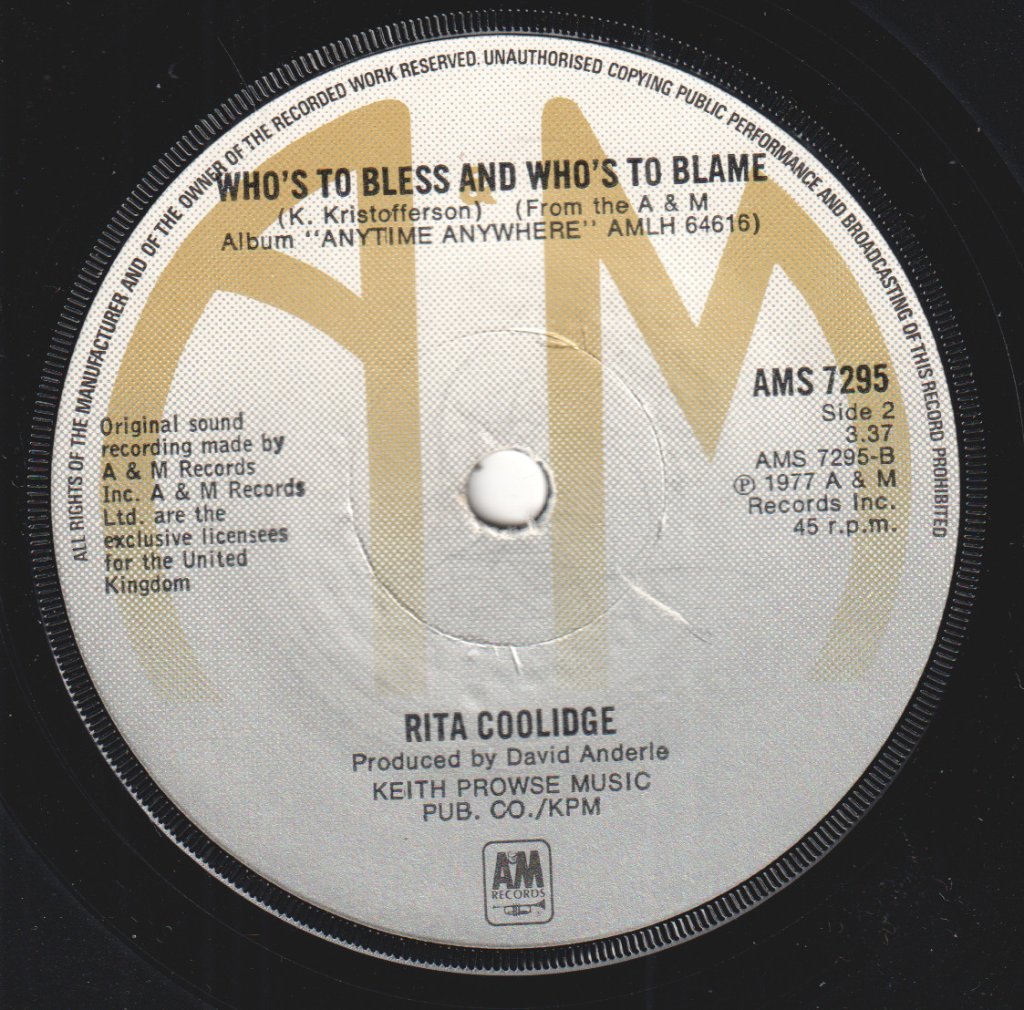 Rita Coolidge - We're All Alone - 7 Inch