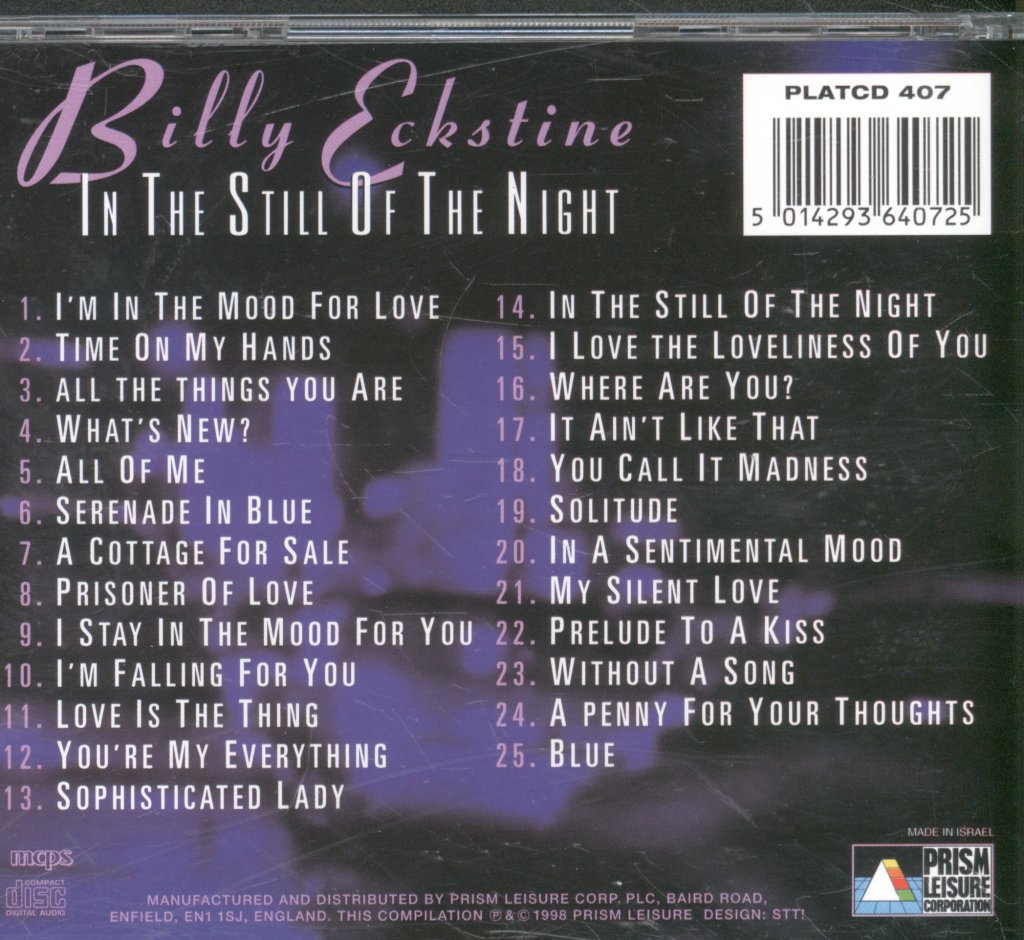 Billy Eckstine - In The Still Of The Night - Cd