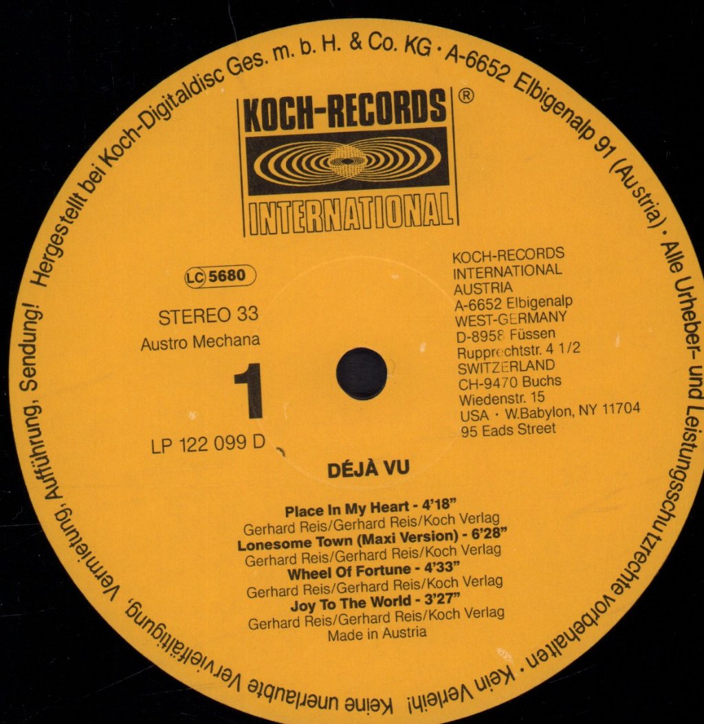 Deja Vu (80'S Group) - Deja Vu - Lp