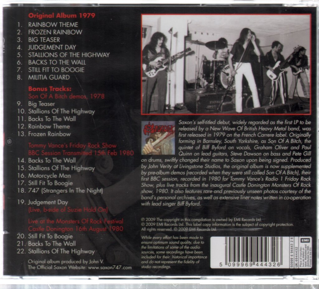 Saxon - Saxon - Cd