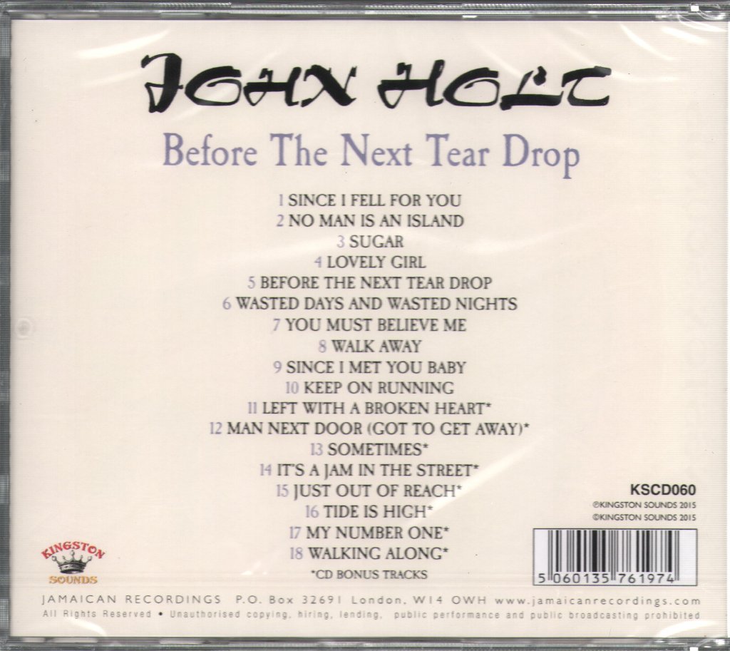 John Holt - Before The Next Tear Drop - Cd