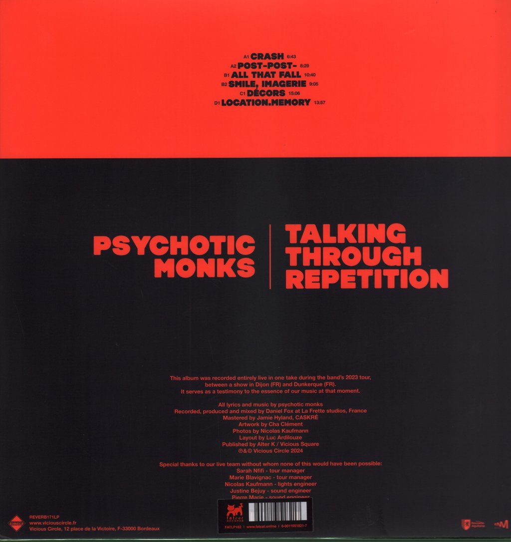 Psychotic Monks - Talking Through Repetition - Double Lp