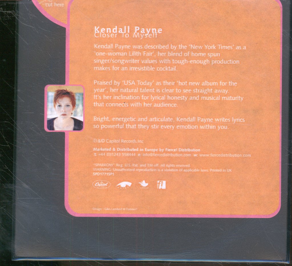 Kendall Payne - Closer To Myself - Cdr