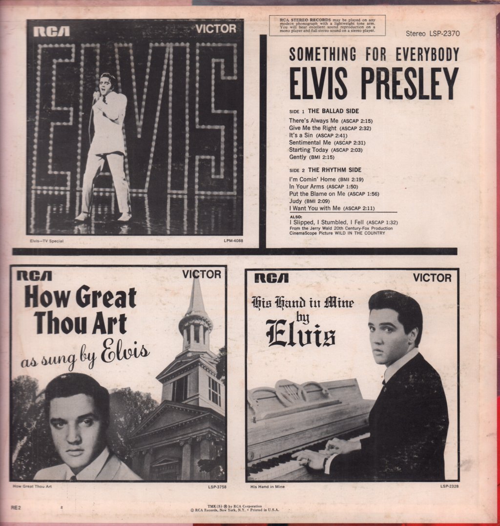 Elvis Presley - Something For Everybody - Lp
