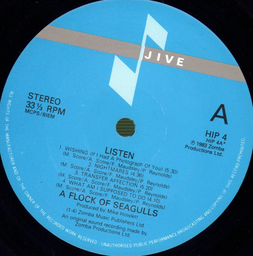 A Flock Of Seagulls - Listen - Lp