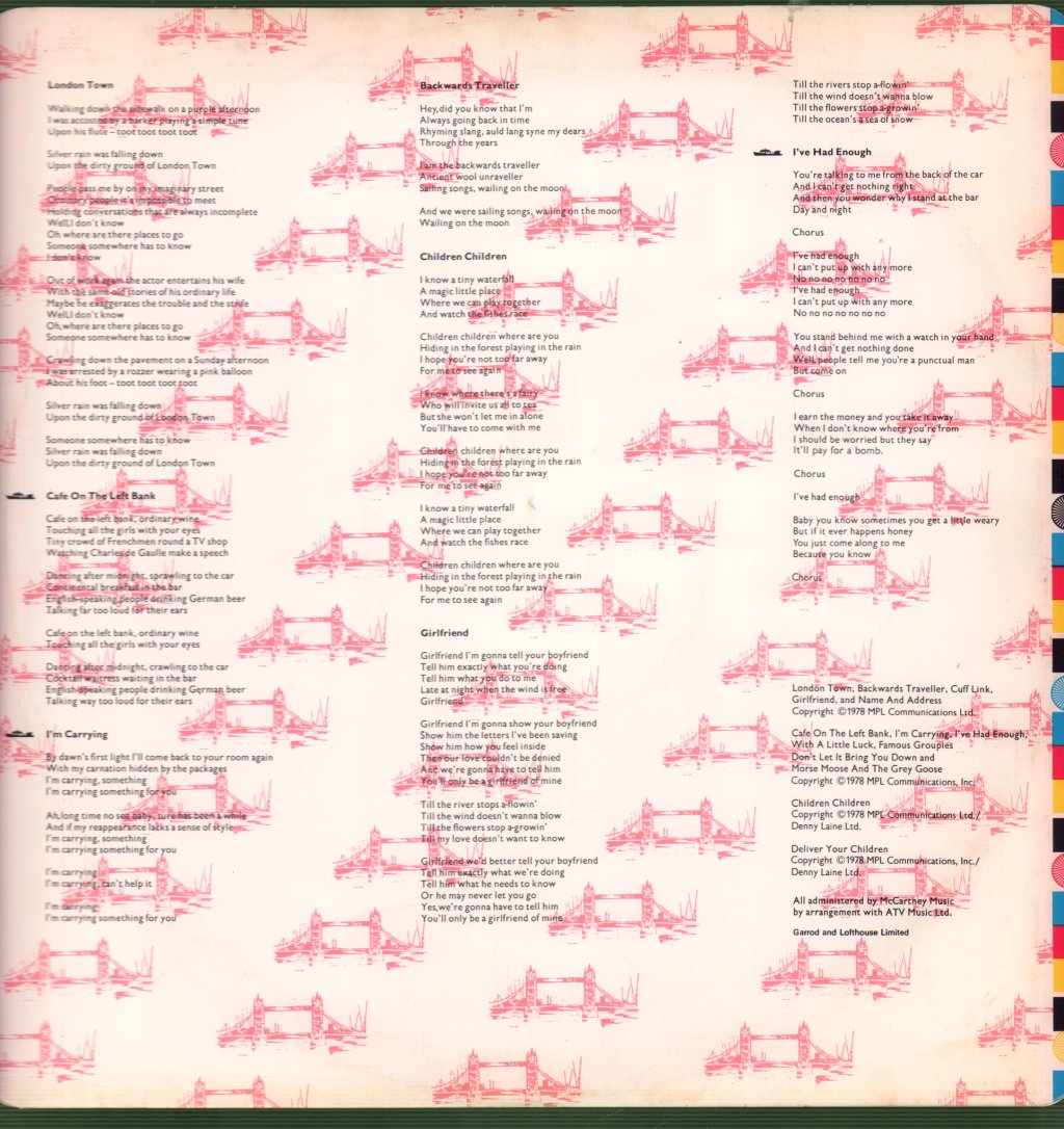 Wings - London Town - Lp