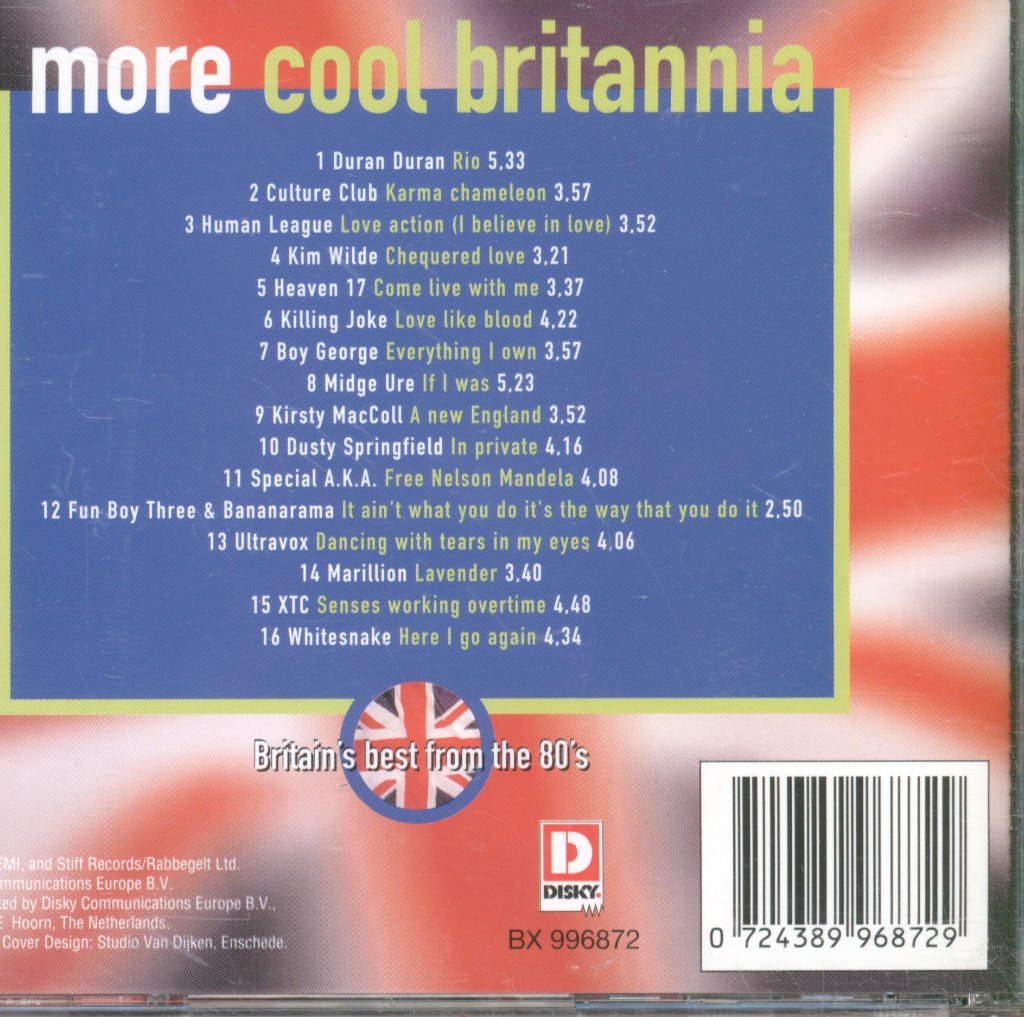 Various Artists - More Cool Britannia - Britain's Best From The 80's - Cd