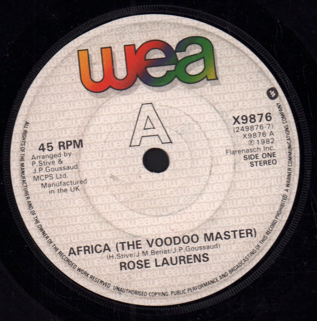 Rose Laurens - Africa - 7 Inch