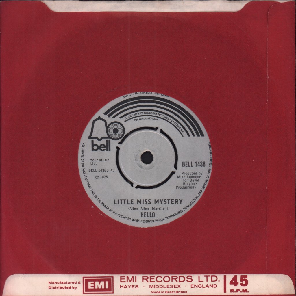 Hello - New York Groove - 7 Inch