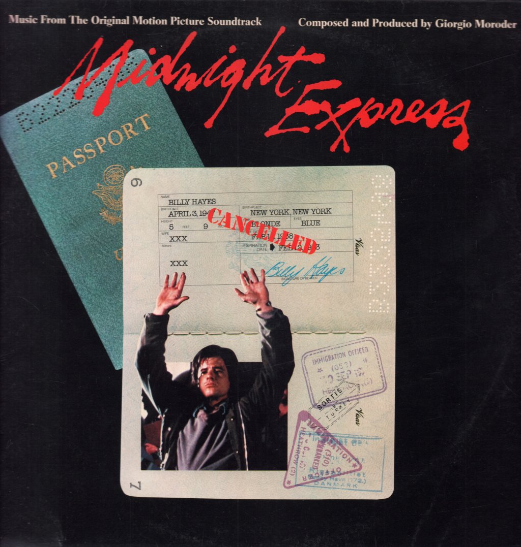 Giorgio Moroder - Midnight Express Music From The Original Motion Picture Soundtrack - Lp