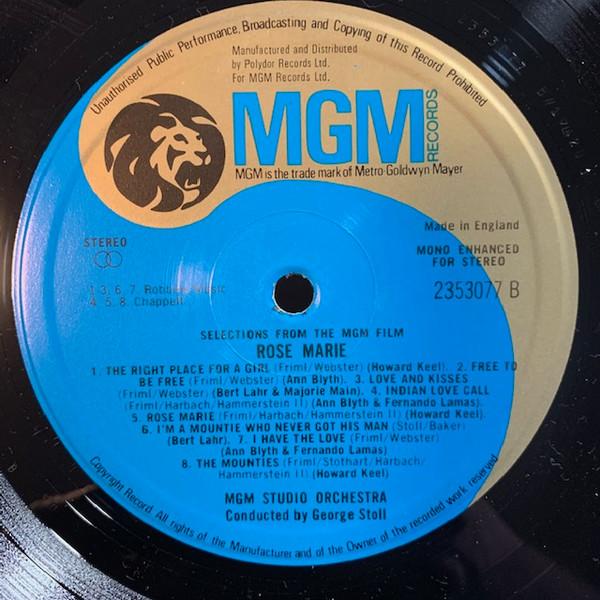 Mgm Studio Orchestra - Merry Widow / Rose Marie - Lp