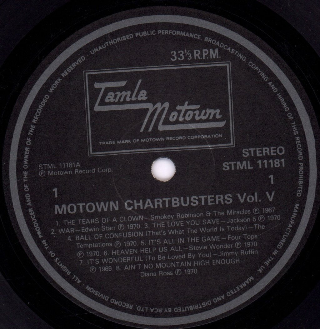 Various Artists - Motown Chartbusters Vol 5 - Lp