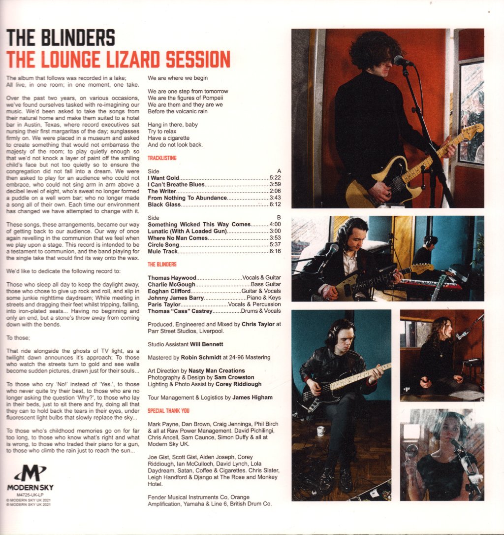 Blinders - Lounge Lizard Session - Lp