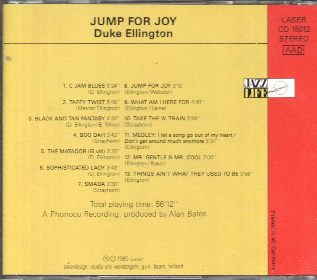 Duke Ellington - Jump For Joy - Cd