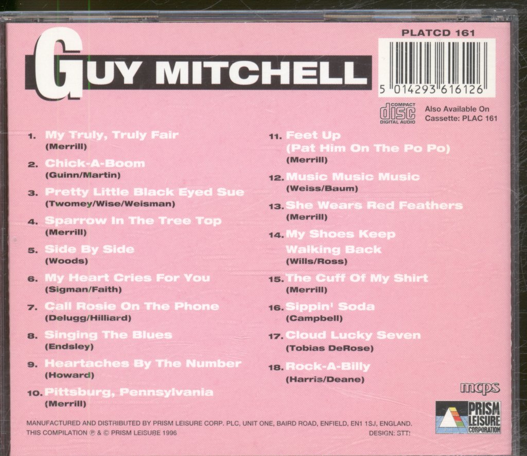 Guy Mitchell - Best Of All - 18 Greatest Hits - Cd