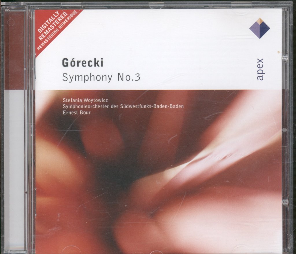 Symphonieorchester Des Sudwestfunks Baden-Baden, Ernest Bour - Gorecki - Symphony No 3 - Cd